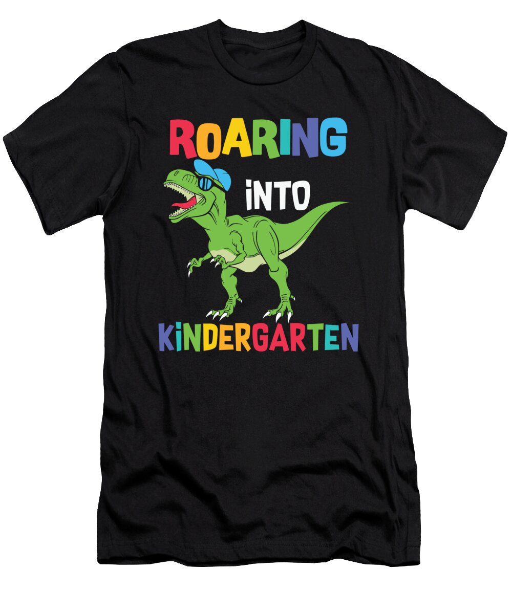 Roaring Into Kindergarten Dino Licensed Art T-Shirt