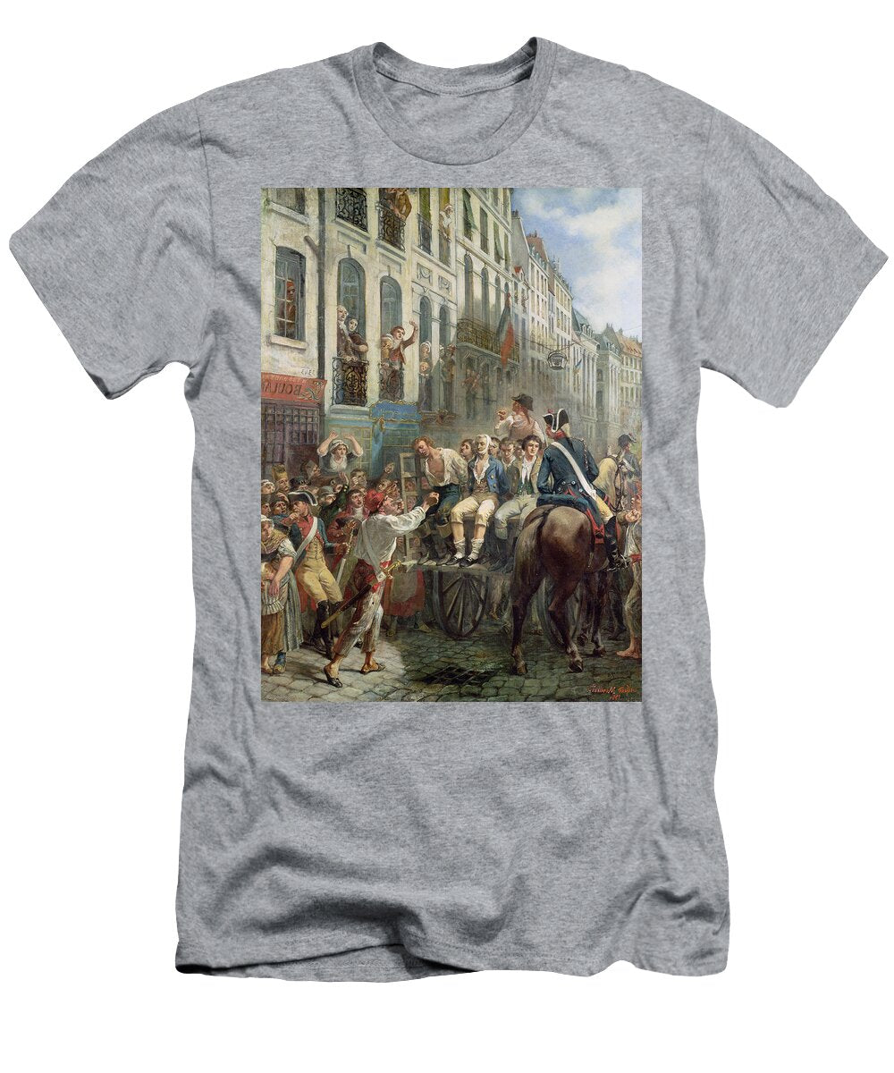 Robespierre 1758 94 and Saint Just 1767 94 Leaving for the Guillotine 28th July 1794 1884 Oil Alfred Mouillard T-Shirt