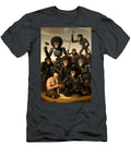 Robotic Apes with Man Eating Noodles Team of Monkeys T-Shirt