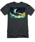 Rocketship and Crescent Moon Garry Gay T-Shirt