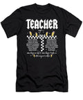 Rockn Roll Teacher Student Abcd Leopard Pencil Lightning Dhbubble T-Shirt