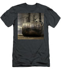 Rolled Art Print on a Table in the Woods Yo Pedro T-Shirt