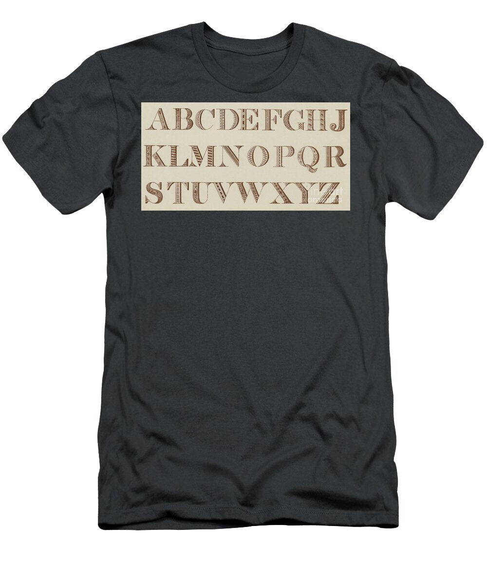 Roman Shaded Various English School T-Shirt