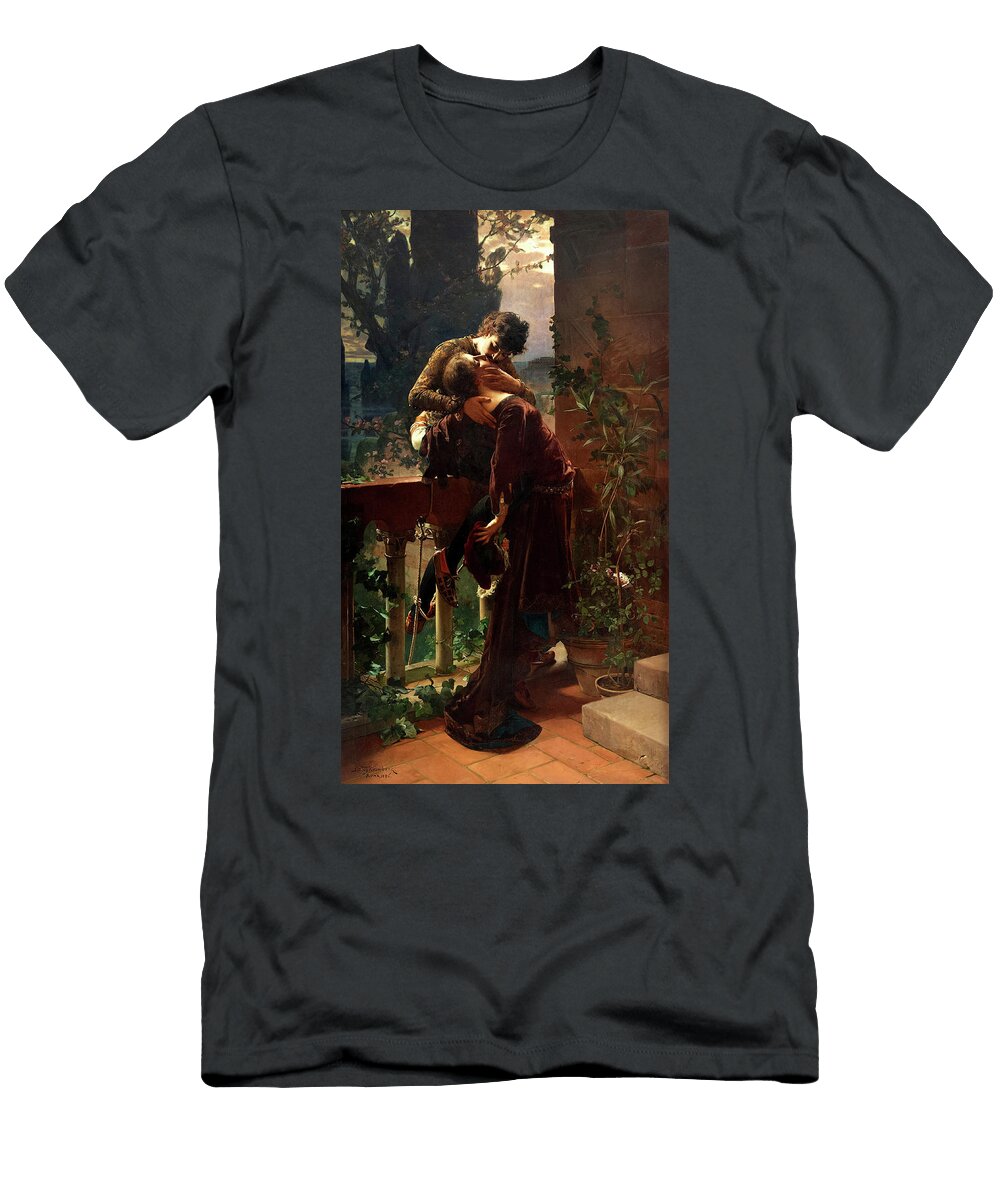 Romeo and Juliet on the Balcony 1886 Julius Kronberg T-Shirt