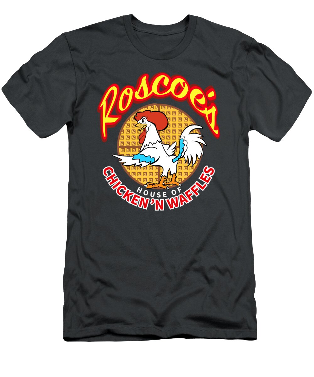 Roscoes House of Chicken N Waffles Sign Glen Evans T-Shirt