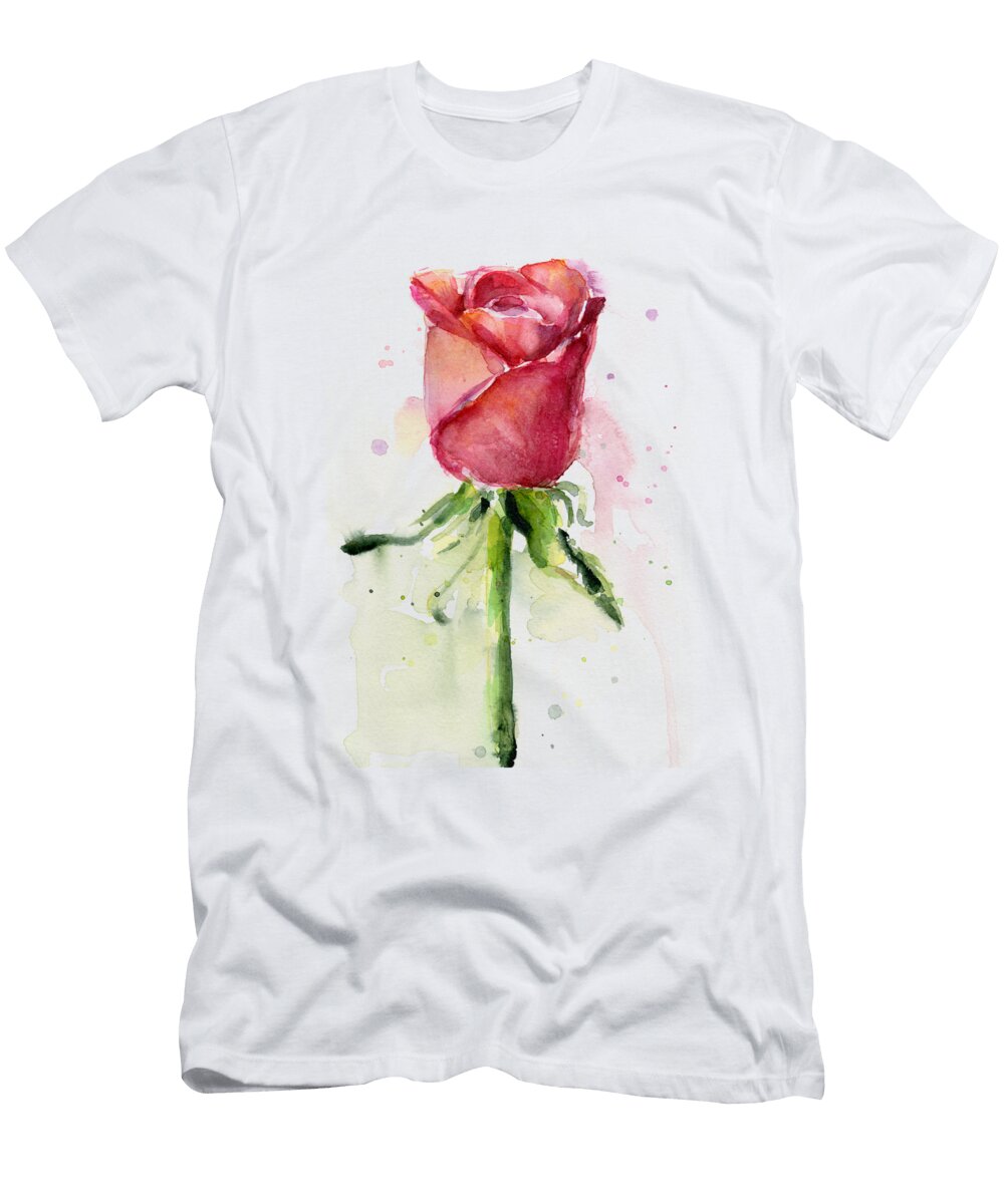 Rose Watercolor Olga Shvartsur T-Shirt