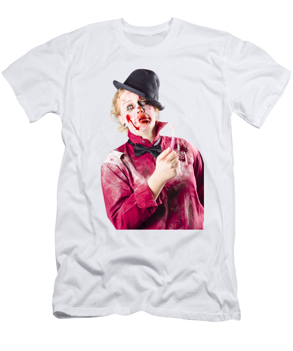 Rotten Woman with Toothbrush Jorgo Photography T-Shirt