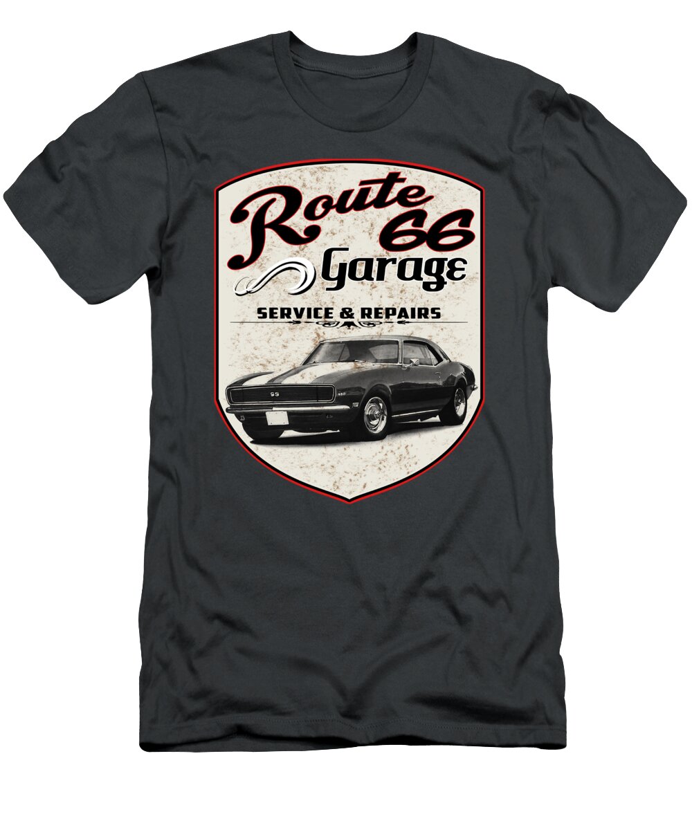 Route 66 Garage Paul Kuras T-Shirt