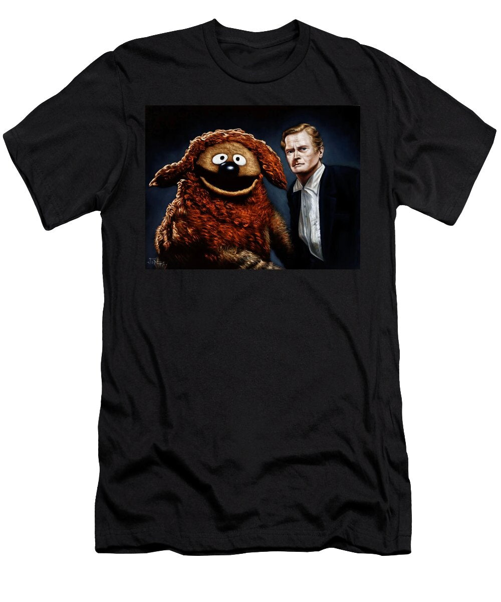 Rowlf the Dog From the Shinning Movie Velvet Painting Upscaled Jorge Terrones T-Shirt