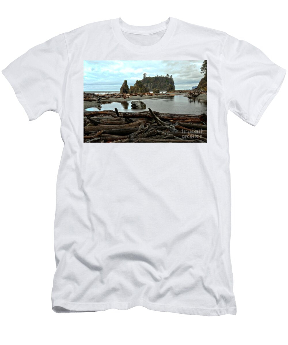 Ruby Beach Driftwood Adam Jewell T-Shirt