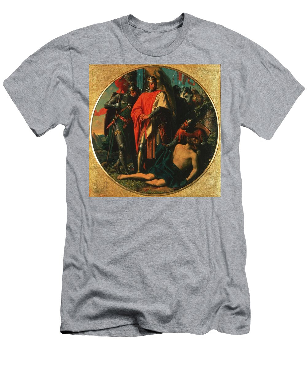 Rudolf I of Habsburg on the Corpse of Ottokar Near Durnkrut Karl Von Blaas Austrian Celestial Images T-Shirt