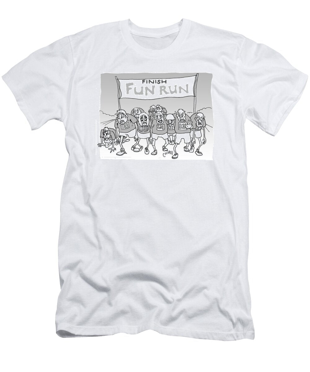 Runners At the End of a Fun Run Tim Cordell No Index T-Shirt