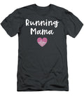 Running Mama Heartbeat Heart Cute Run Mom Saying Runner Demic Mario T-Shirt