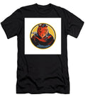 Russian Bear Builder Handyman Circle Woodcut Aloysius Patrimonio T-Shirt