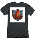 Russian Bear Builder Handyman Crest Woodcut Aloysius Patrimonio T-Shirt