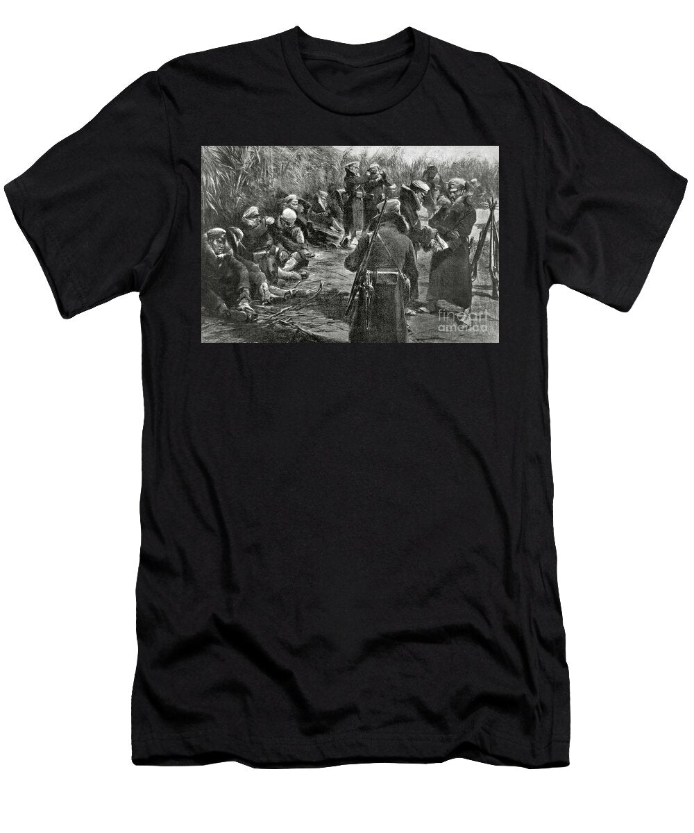 Russo Japanese War 1904 05 Japanese Advanced Party of the Army of Nozu Michitsura in Manchuria China Drawing Unknown Artist T-Shirt