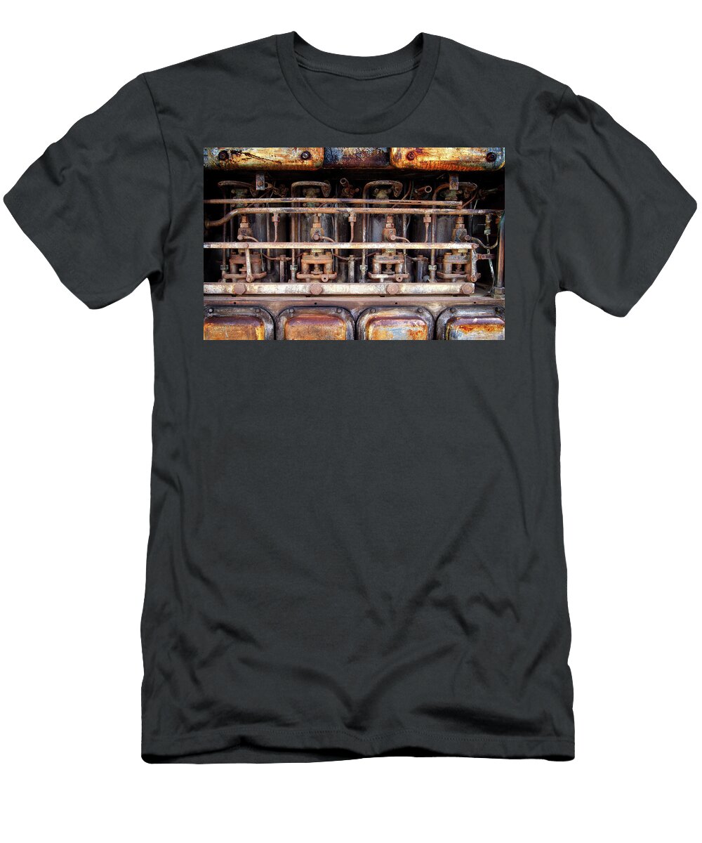 Rust Ancient Abandoned Engine Philip Openshaw T-Shirt