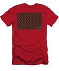 Rust Red Brown and Black Diamond Pattern Petite Pattern Minimal Graphic Designs T-Shirt