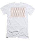 Rust Red Brown and White Tessellation Line Pattern Petite Pattern Minimal Graphic Designs T-Shirt