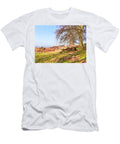 Rusting Trailer Chassis Abandoned in a Scottish Field Jules Walters T-Shirt