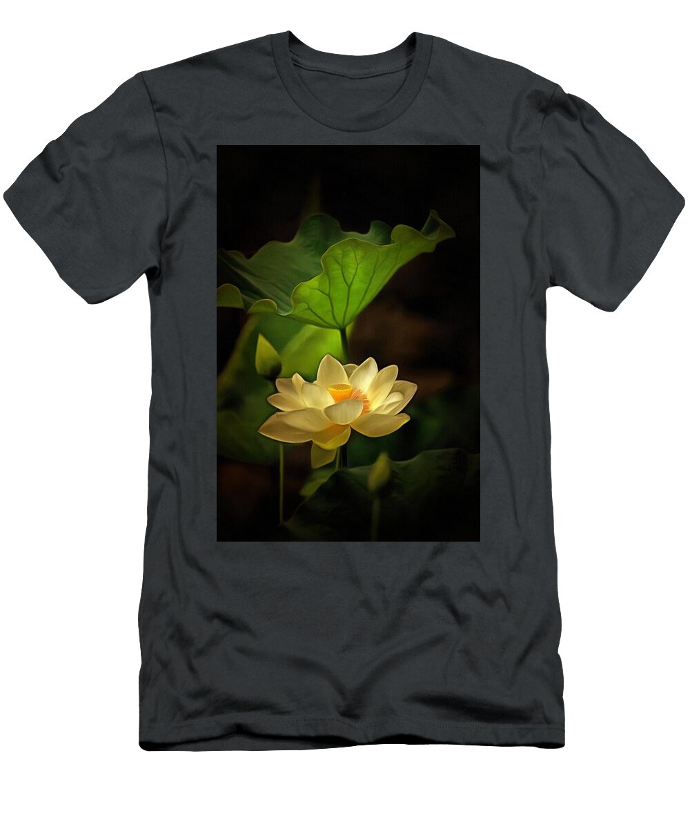 Sacred Lotus in Sacred Light Geraldine Scull T-Shirt