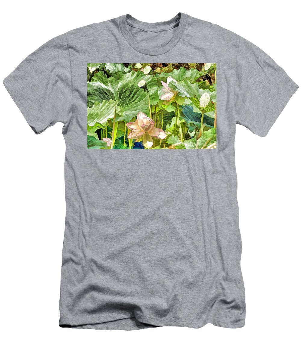 Sacred Lotus Painting Geraldine Scull T-Shirt