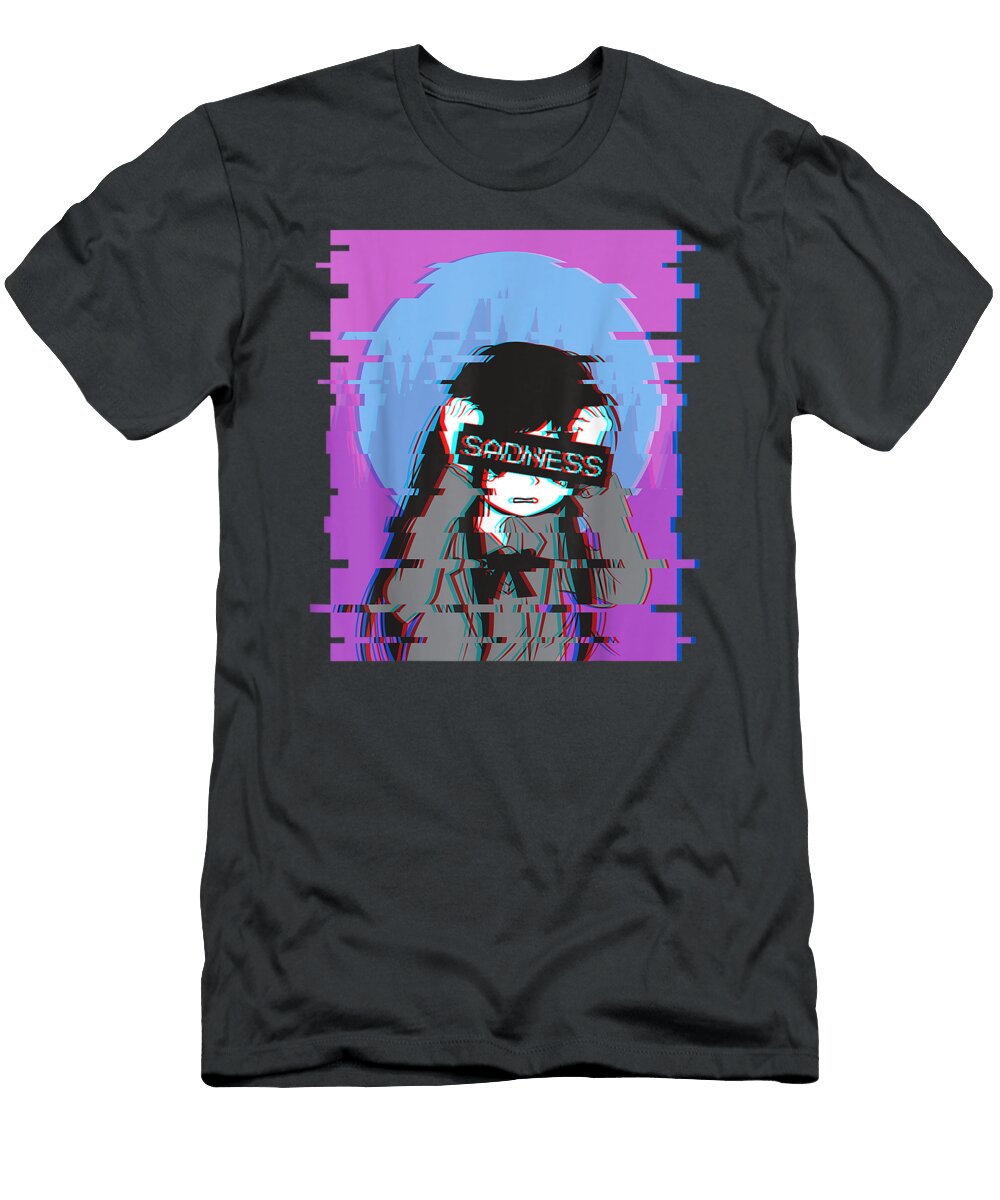 Sad Anime Girl Japanese a Rio Zahara T-Shirt
