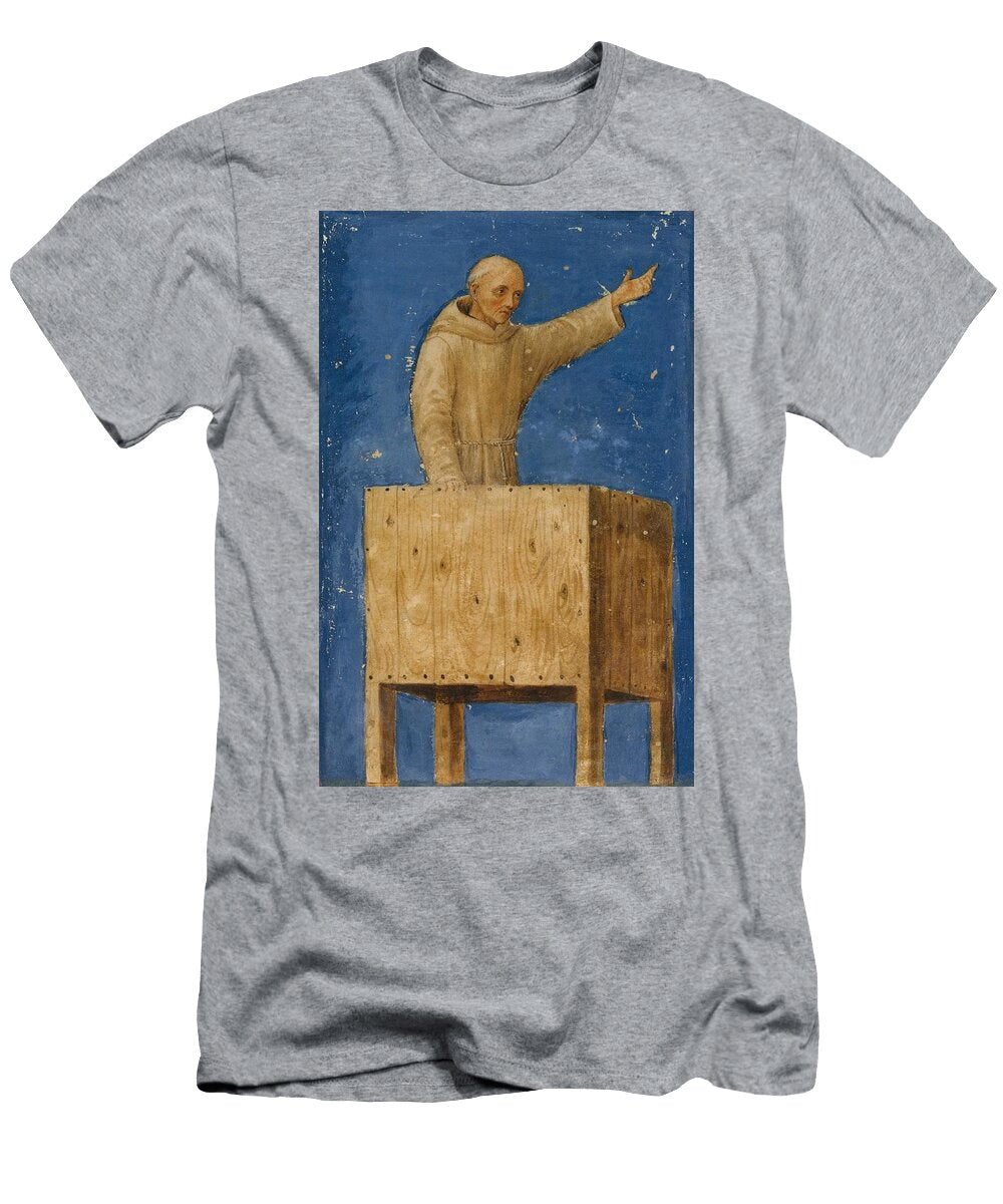Saint Bernardino Preaching From a Pulpit Ca Francesco Di Giorgio Martini Italian T-Shirt