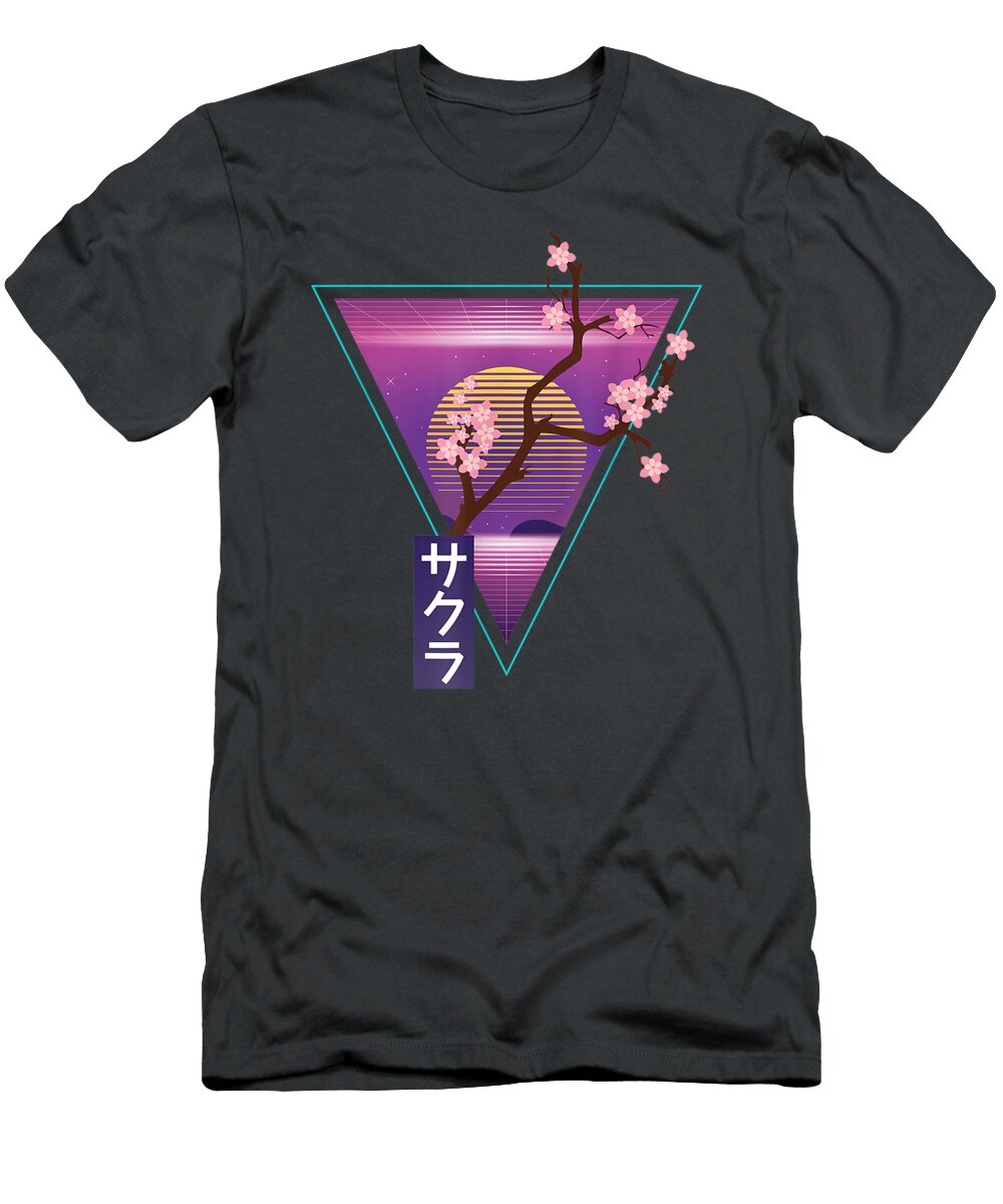 Sakura Vaporwave Cherry B Lucaj Niya T-Shirt