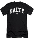Salty Flamingo Coastal Typography Beach Lover Illustration Tropical Summer Wall Art Antoine Mitchell T-Shirt