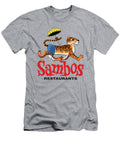 Sambos Restaurant Tiger with Sambos Umbrella and Pants Glen Evans T-Shirt
