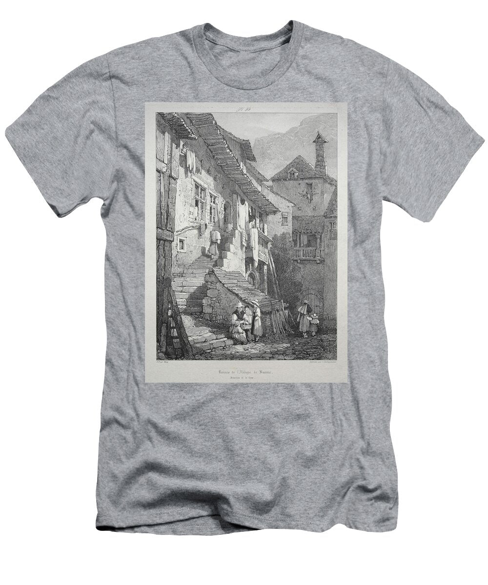 Samuel Prout Ruins of the Abbey of Baume Interior of the Court 19401163 Cleveland Museum of Motionage Designs T-Shirt