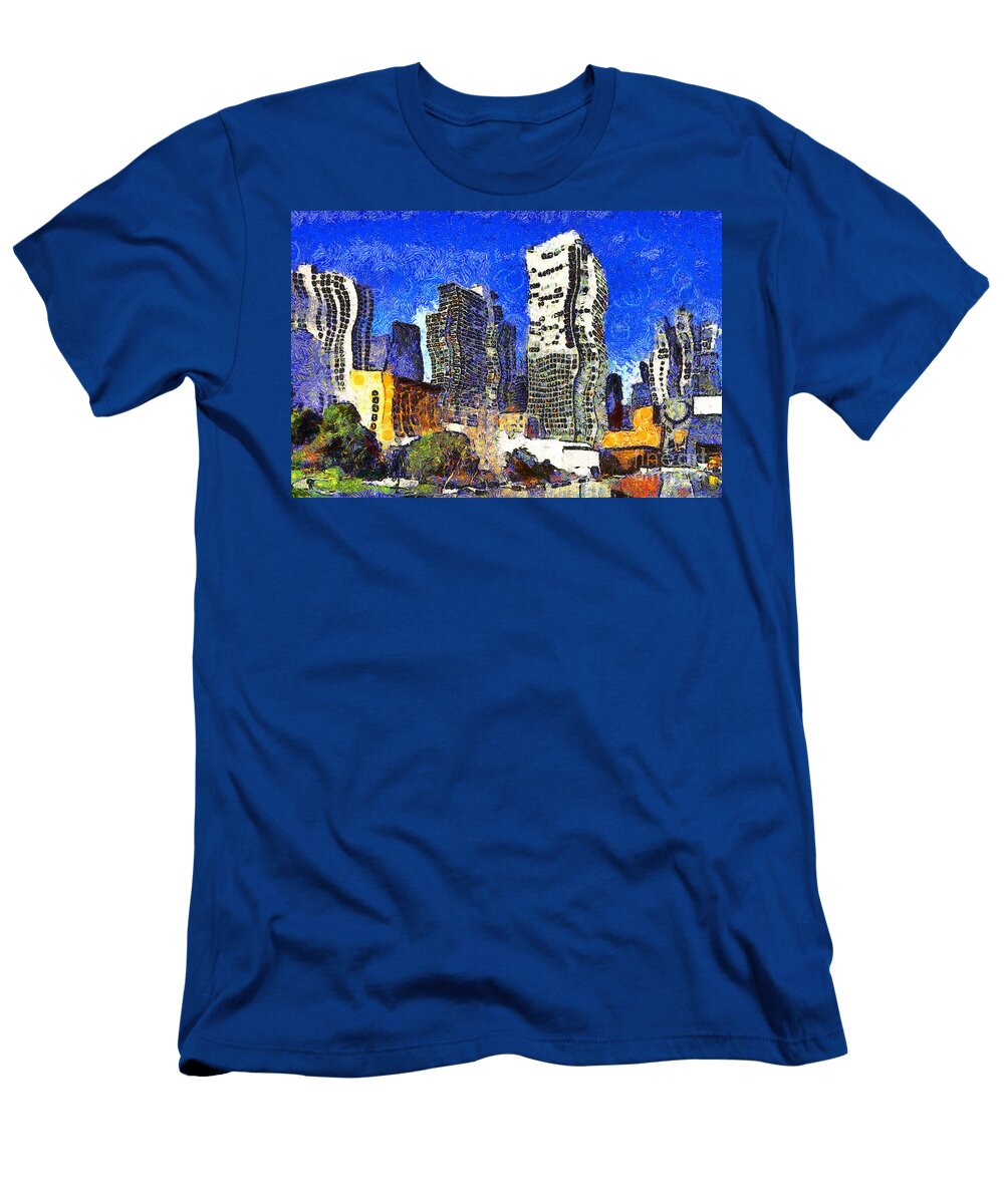 San Francisco Yerba Buena Garden Through the Eyes of Van Gogh 7d4262 Wingsdomain Art and Photography T-Shirt