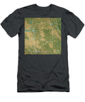 San Joaquin County Ca Satellite Topographic Map 3d Render True C Frank Ramspott T-Shirt