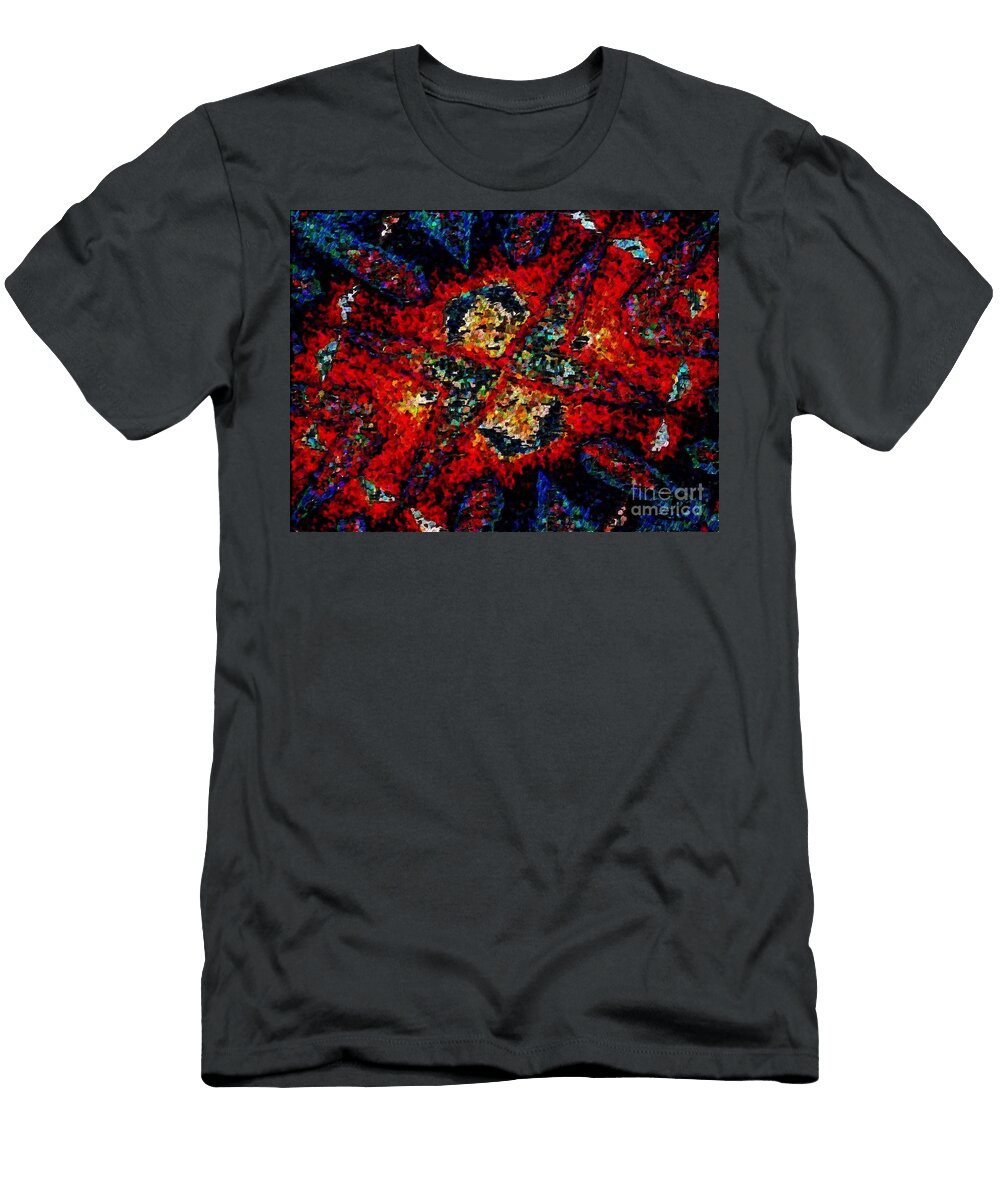 Santa Fe Interior Design Thick Paint Catherine Lott T-Shirt