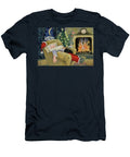 Santa Sleeping By the Fire David Cooke T-Shirt