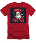 Santa with Nope Christmas Text Mehmed Franky T-Shirt