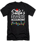 Santas Favorite Accountant Christmas Funny Gifts Th T-Shirt