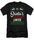 Santas Favorite Lawyer Christmas Ugly Sweater Sifou Store T-Shirt