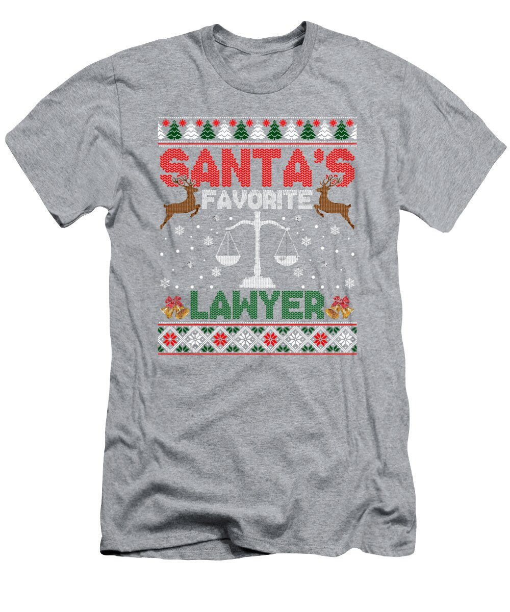 Santas Favorite Lawyer Ugly Sweater for Christmas Present Zayny Xinra T-Shirt