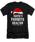 Santas Favorite Realtor Christmas Real Estate Agent Th T-Shirt