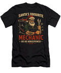 Santas Favourite Mechanic Ii Christmas Workshop Natalie Lidford T-Shirt