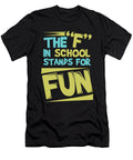 Sarcastic Back to School Art for Teens Students Dark Ruler T-Shirt