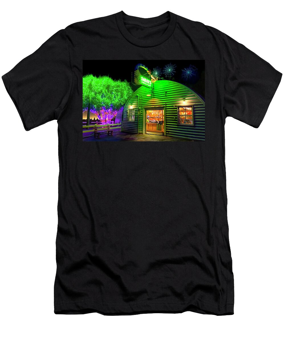 Sarges Surplus Hut At Radiator Springs Mark Andrew Thomas T-Shirt