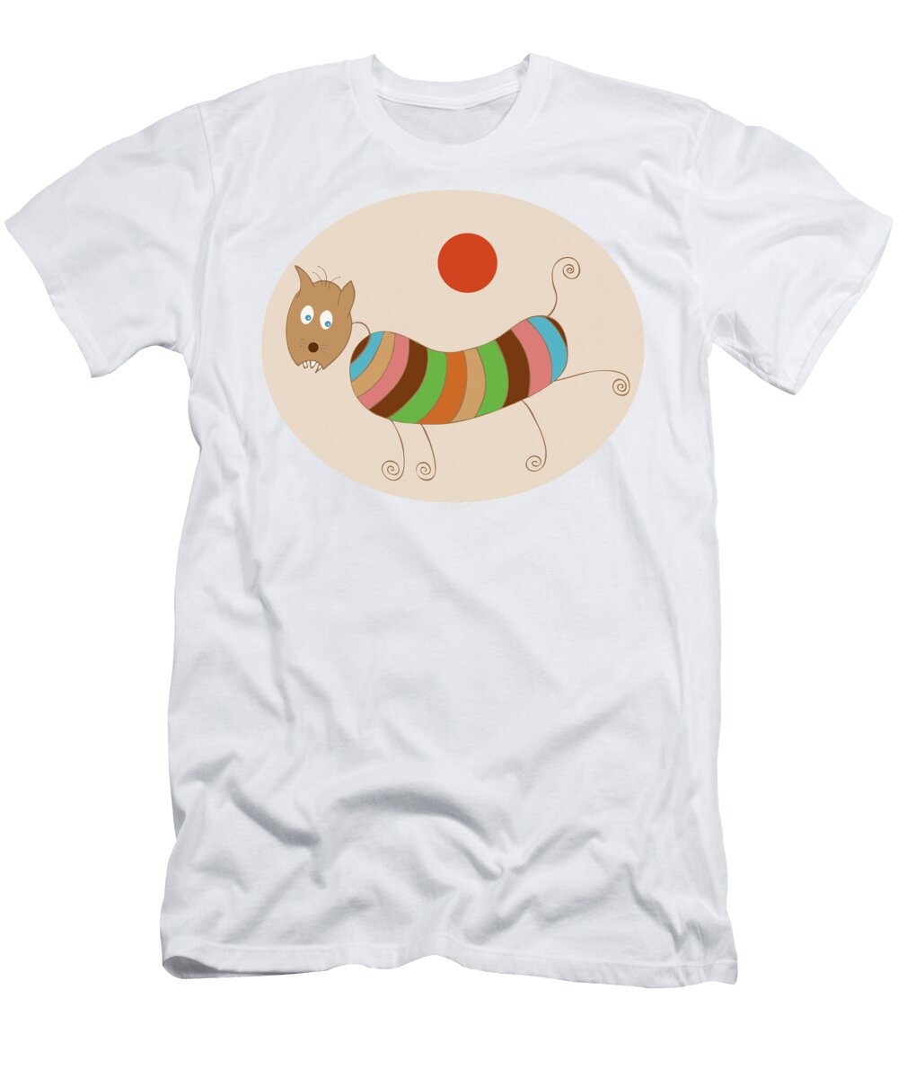 Sausage Dog in Ketchup Sunset Frank Tschakert T-Shirt