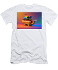 Sausage with Cap and Glasses on a Skaterboard David Danji T-Shirt