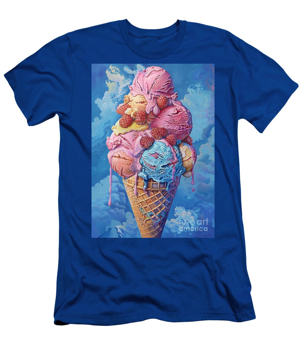 Savoring Homemade Ice Cream on a Hot Day Donato Williamson T-Shirt