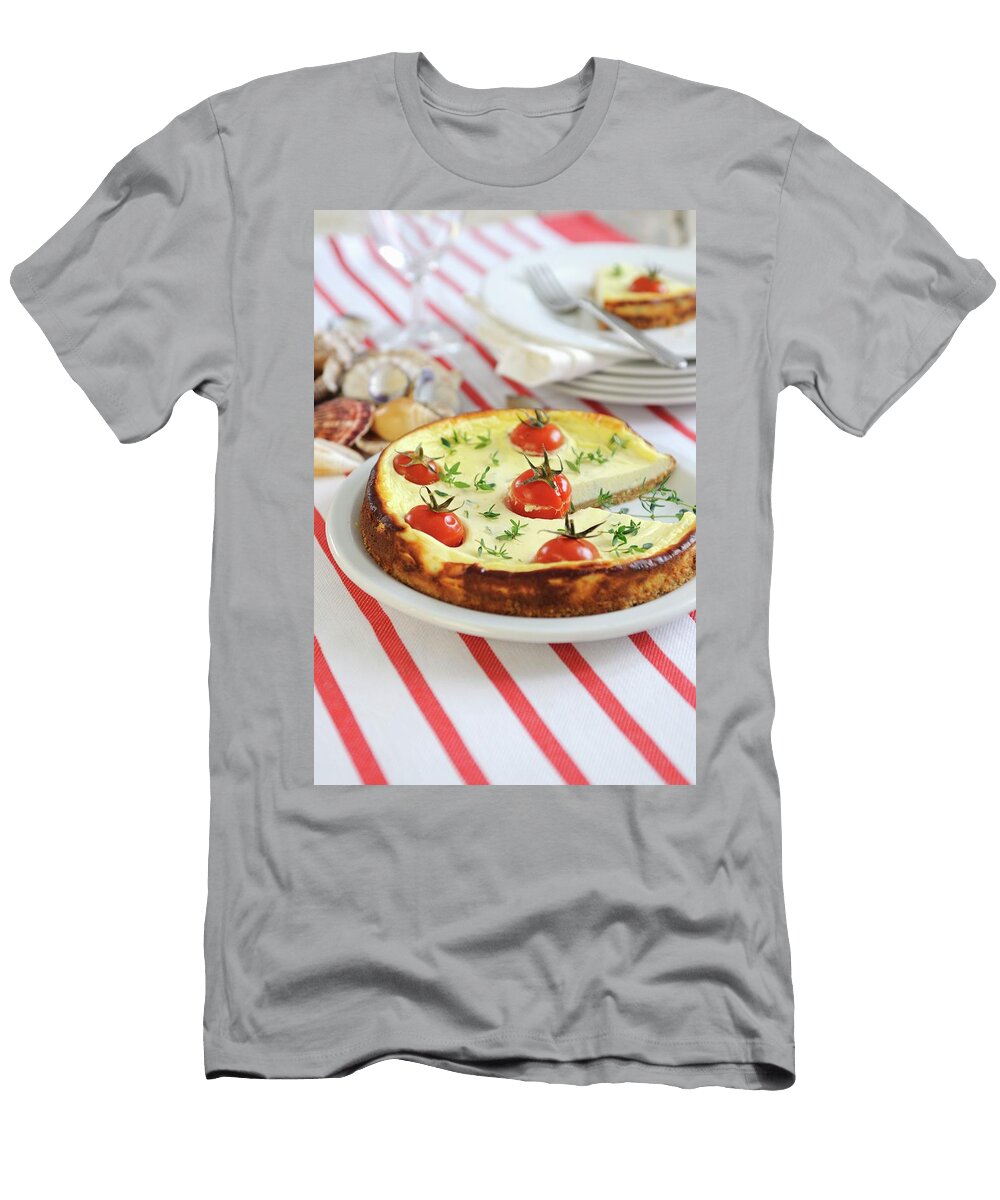 Savoury Cream Cheese Tart with Cherry Tomatoes Mario Matassa T-Shirt