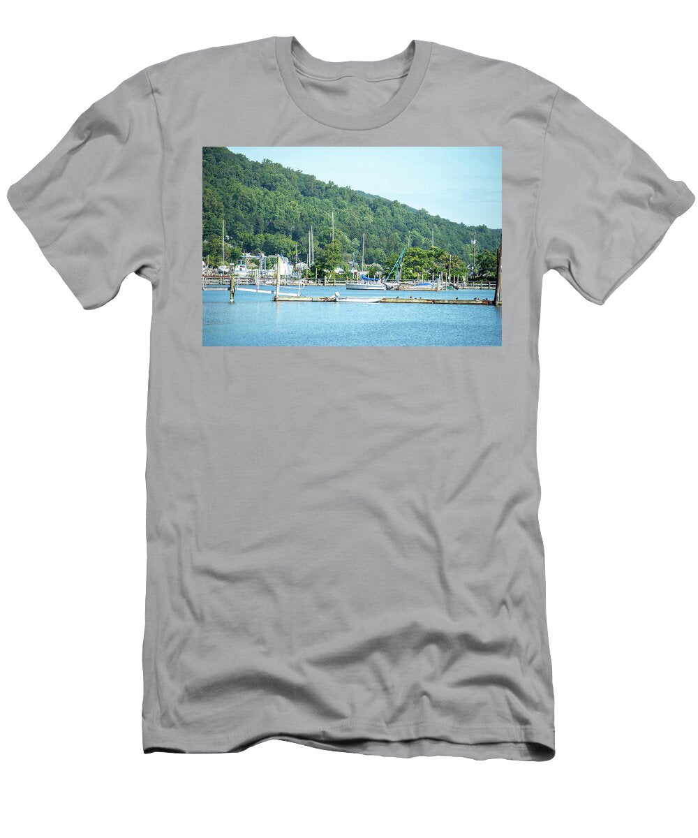 Scenes Around Tappan Zee Bridge on Hudson River Alex Grichenko T-Shirt