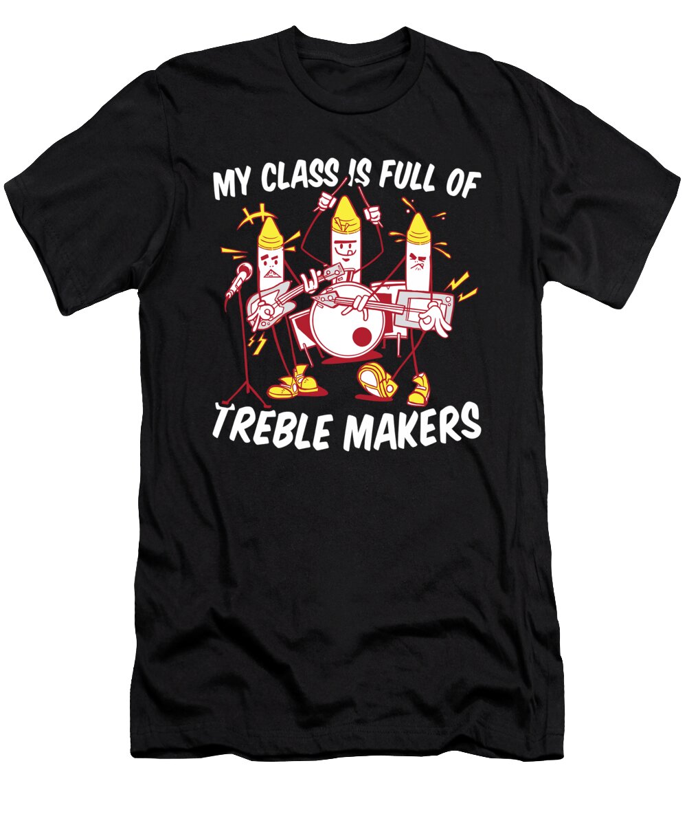 School Band Education Educator Music Teacher Crazy Squirrel T-Shirt